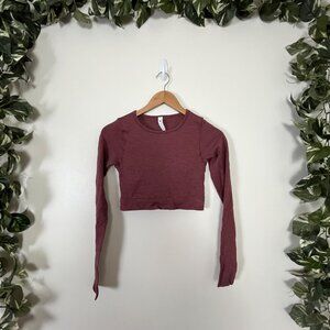 Lululemon Athletic Ebb To Street Long Sleeve Shirt Smoky Red Women’s Size 4
